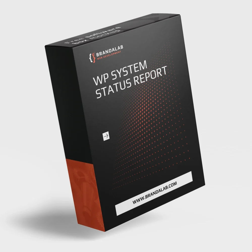 BrandaLAB WP Plugin Cover WP System Status Report Sq2